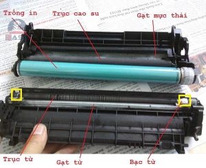 Kiểm tra và thay thế hộp mực để khắc phục lỗi máy in bị lem mực