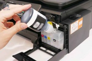 Sử dụng mực chất lượng kém dẫn đến máy in bị lem mực