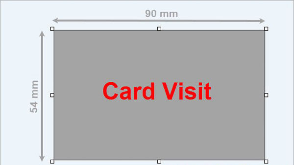 Kích thước card visit