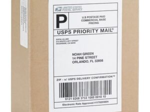 shipping label trên hộp vận chuyển